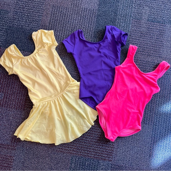 Assorted kids dance leotards, size kids medium, ballet tap jazz class - Picture 1 of 7